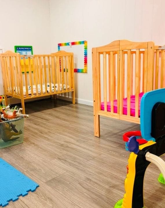 Infant classroom at Sweet Angels Daycare