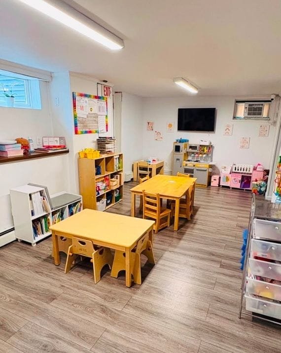 Preschool classroom at Sweet Angels Daycare